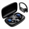 Wireless Earbuds with Earhooks 80Hrs Bluetooth Headphones Over-Ear ENC Noise Canceling Mic Earphones IP7 Waterproof Headset for Sports,Fitness,Workouts and Running Black Wireless Earbuds with Earhooks 80Hrs Bluetooth Headphones Over-Ear ENC Noise Canceling Mic Earphones IP7 Waterproof Headset for Sports,Fitness,Workouts and Running Black